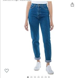 American Apparel High Waist Denim Jeans (NEW)